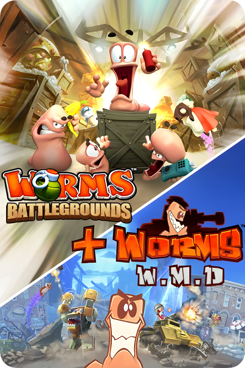 Worms: Battlegrounds + Worms W.M.D